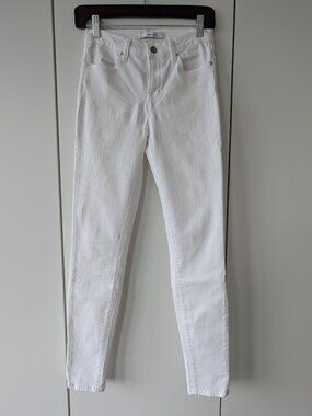 J Brand Maria High Rise Skinny Jeans Blanc White Size 25